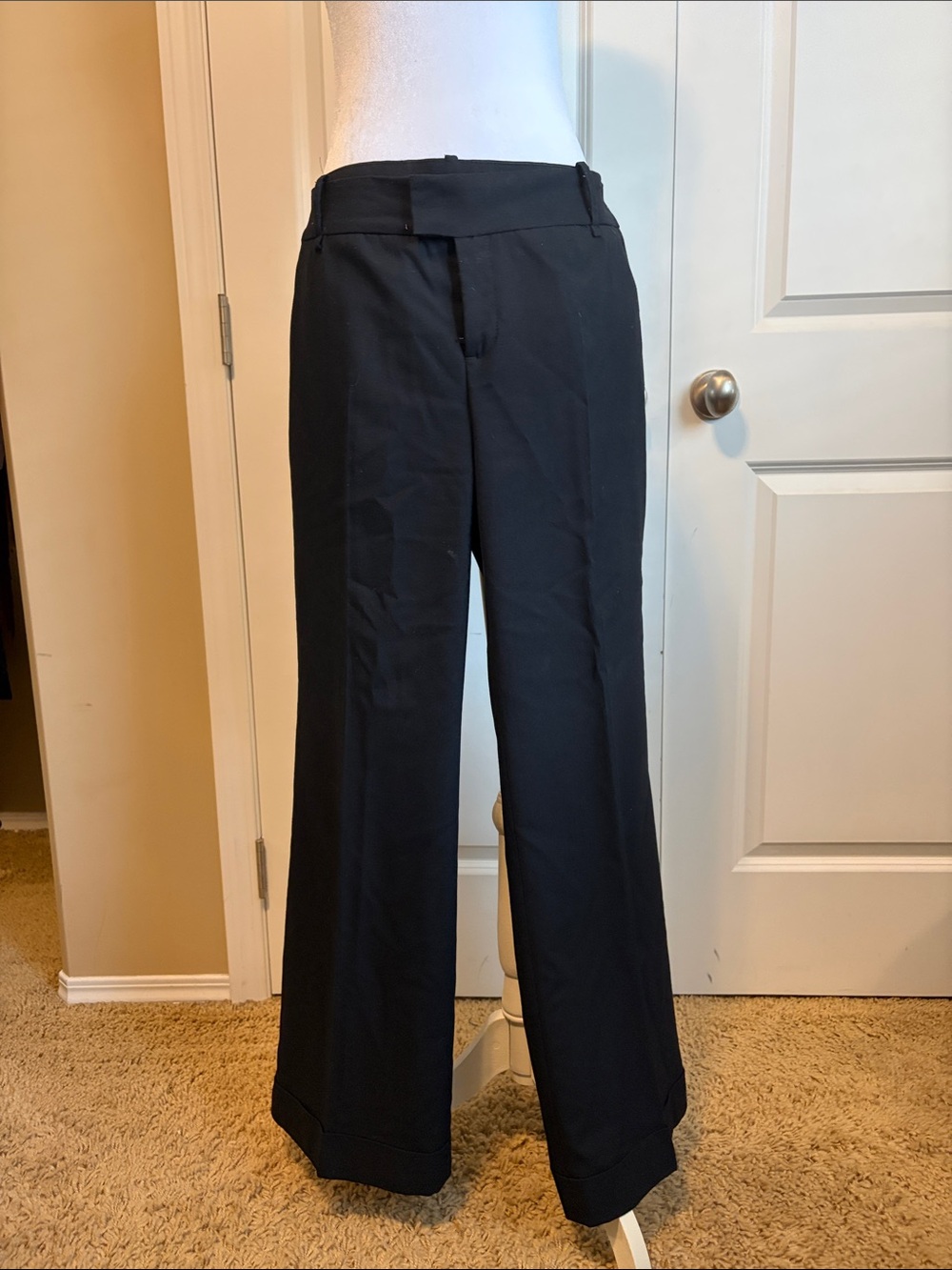Zara Black Boot-Cut Dress Pants